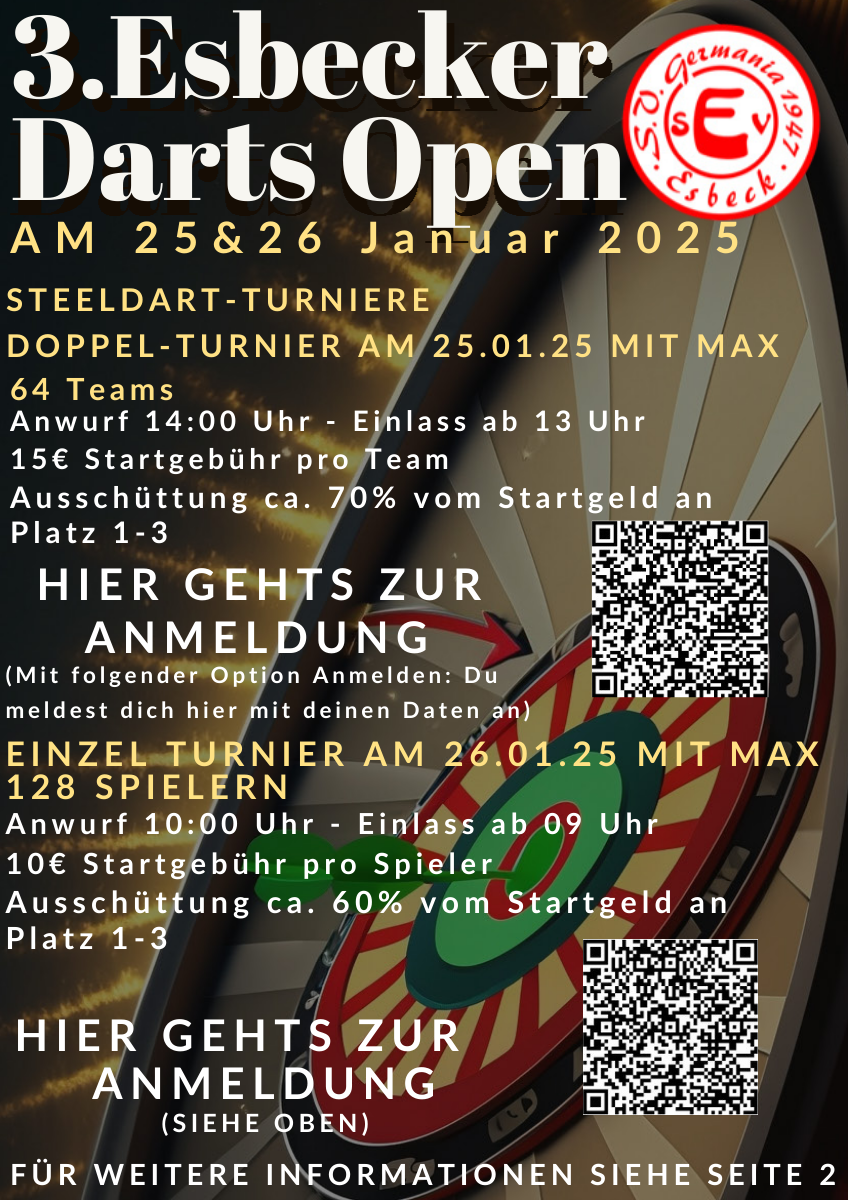 You are currently viewing DAS 3. ESBECKER DARTS OPEN TURNIER